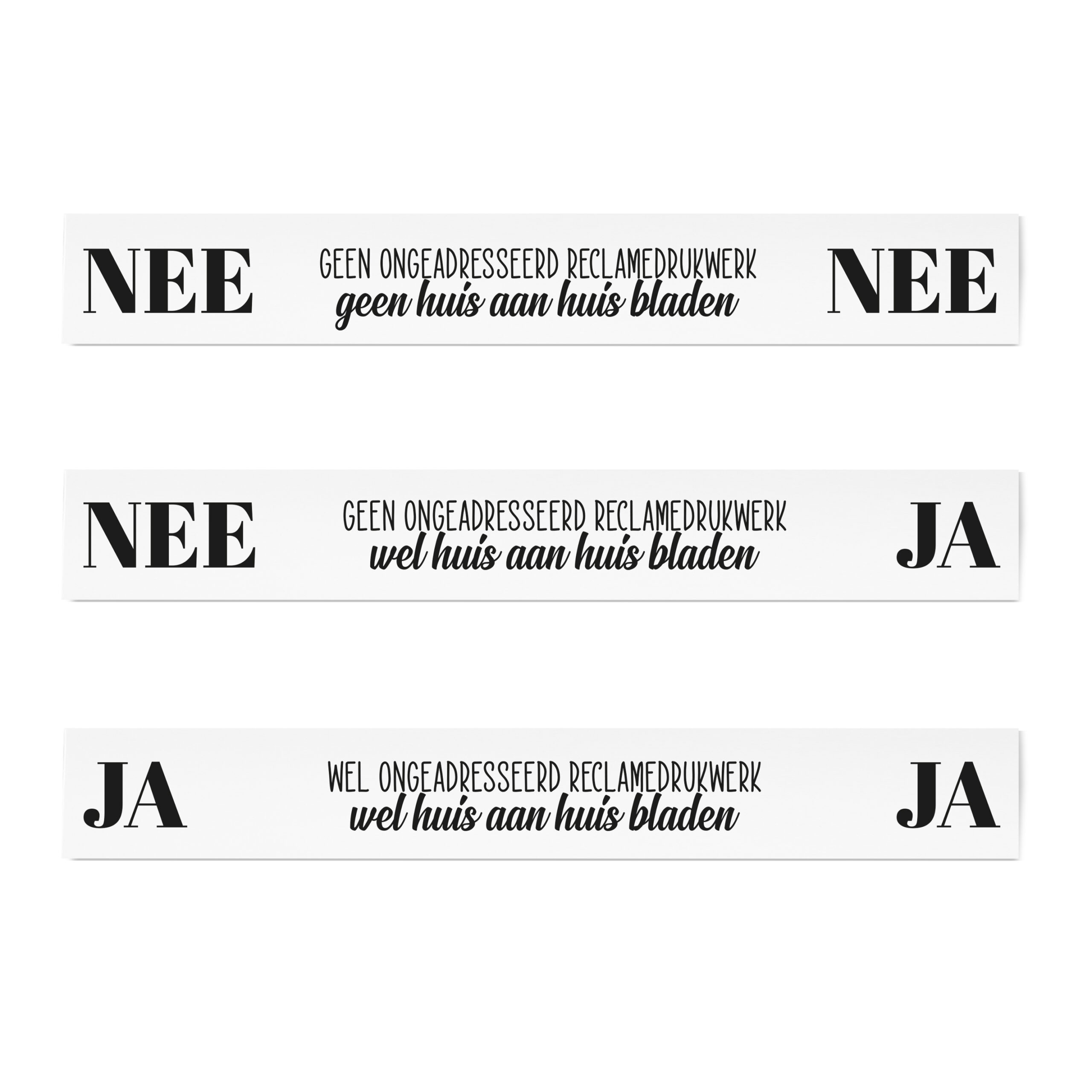 Ja Nee Sticker brievenbus