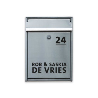 Brievenbus sticker met huisnummer