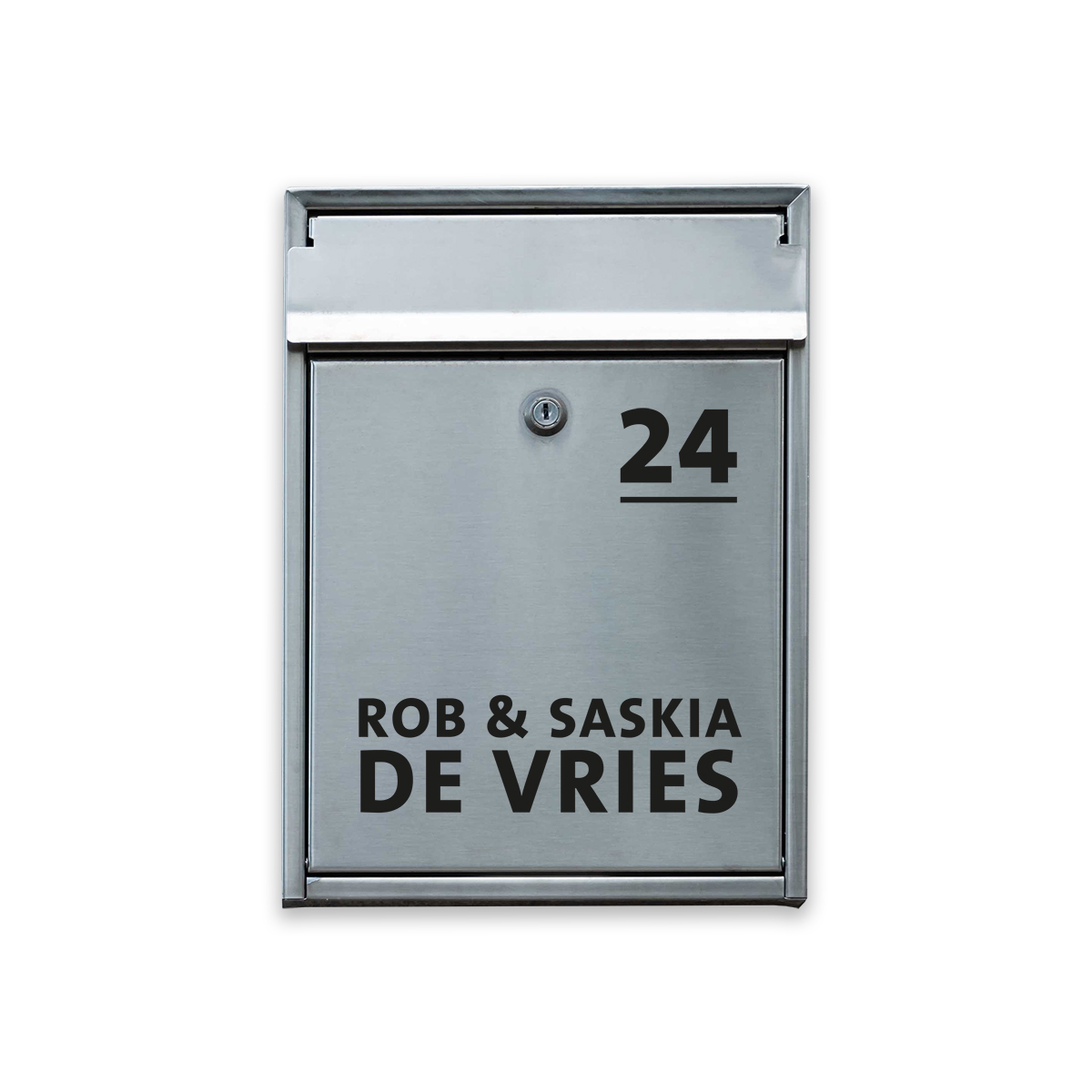 Brievenbus sticker met huisnummer