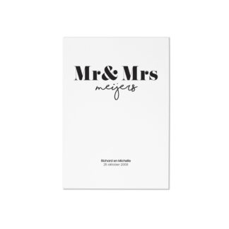 Mr. & Mrs. Poster
