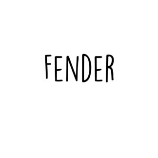 Naamsticker Fender
