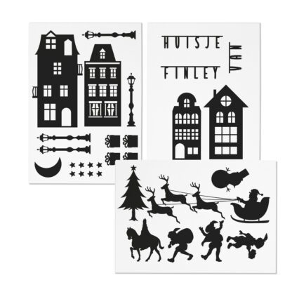 Raamstickers Sinterklaas en Kerst