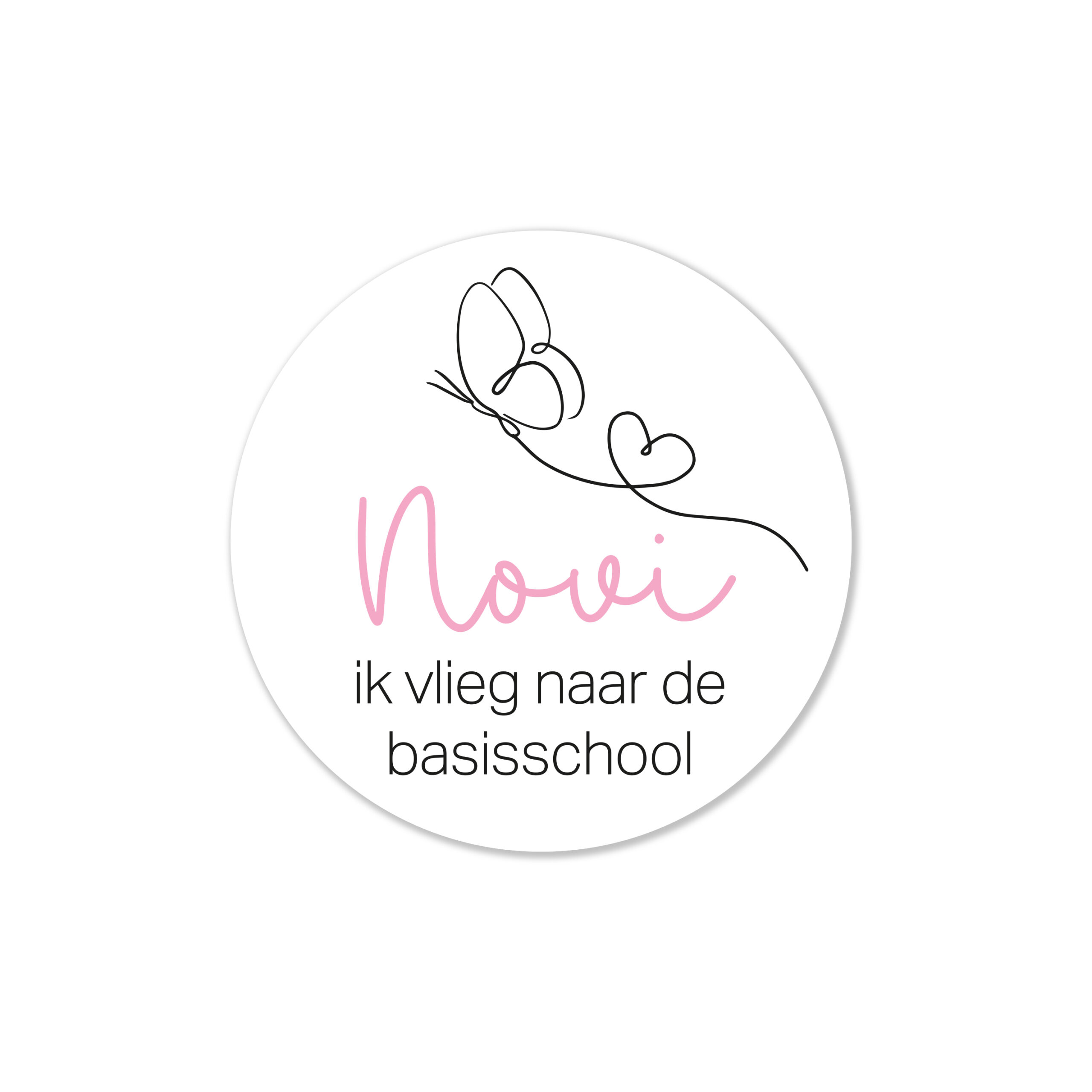 Traktatiesticker Naar de basisschool
