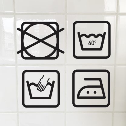 Wassymbolen stickers